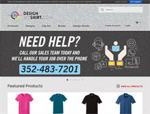 Tablet Screenshot of designmyshirt.com